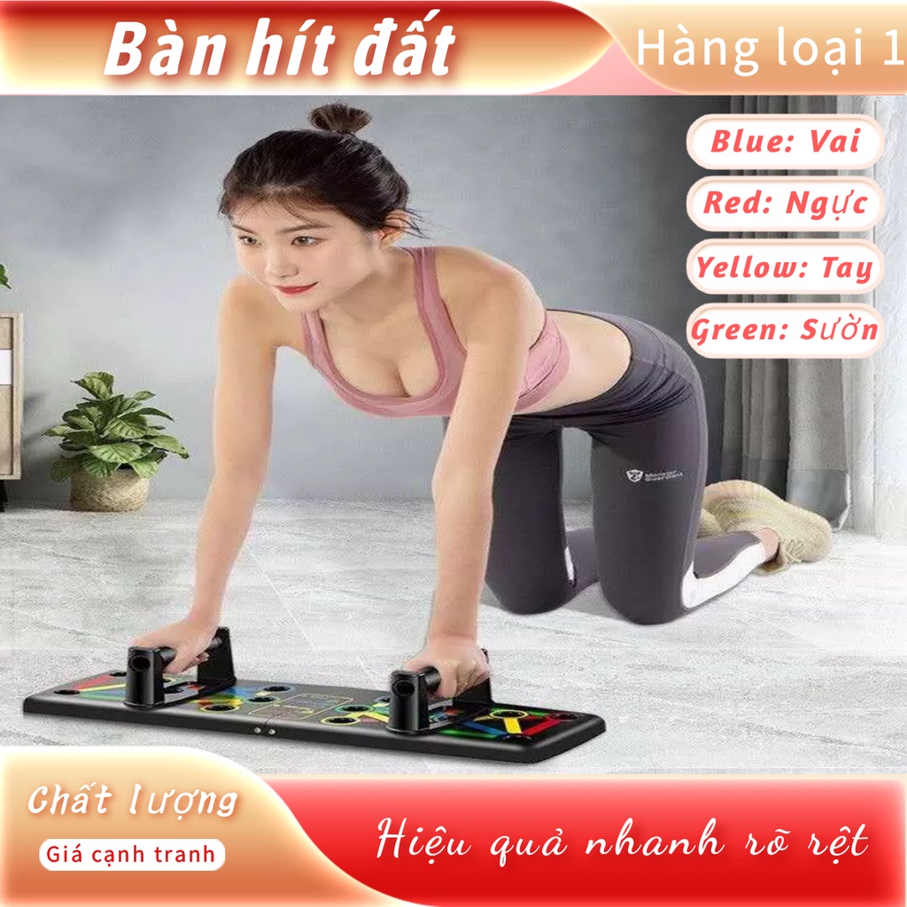 Dụng cụ tập hít đất đa năng parallettes 12 in 1 - Bộ bàn tập chống đẩy tập gym tại nhà giúp ngực tay vai lưng to khoẻ