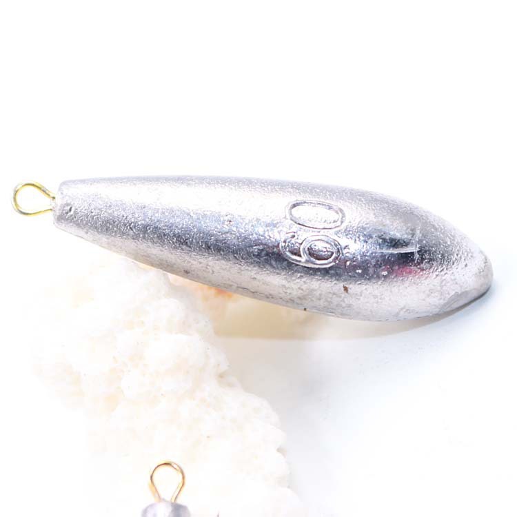 Chì Câu Cá Gắn Dây Câu Hình Lá Liễu 10g / 20g / 30g / 40g / 50g / 60g / 80g / 100g