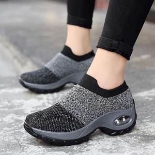 Giày thể thao nữ không dây vải dù tổng hợp (đủ size)