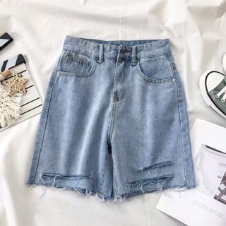 Quần jean ngố rách có bigsize (26-35)