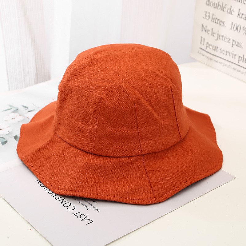 Nón Bucket màu trơn thiết kế đơn giản thanh lịch