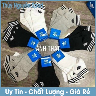 Tất Vớ Thể Thao Adidas 1 Ngắn Cổ 3 Lá Hàng VNXK Thời Trang - Giao Màu Ngẫu Nhiên