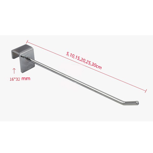 Móc treo phụ kiện điện thoại cài hộp inox 15*30mm D1 - hàng YON