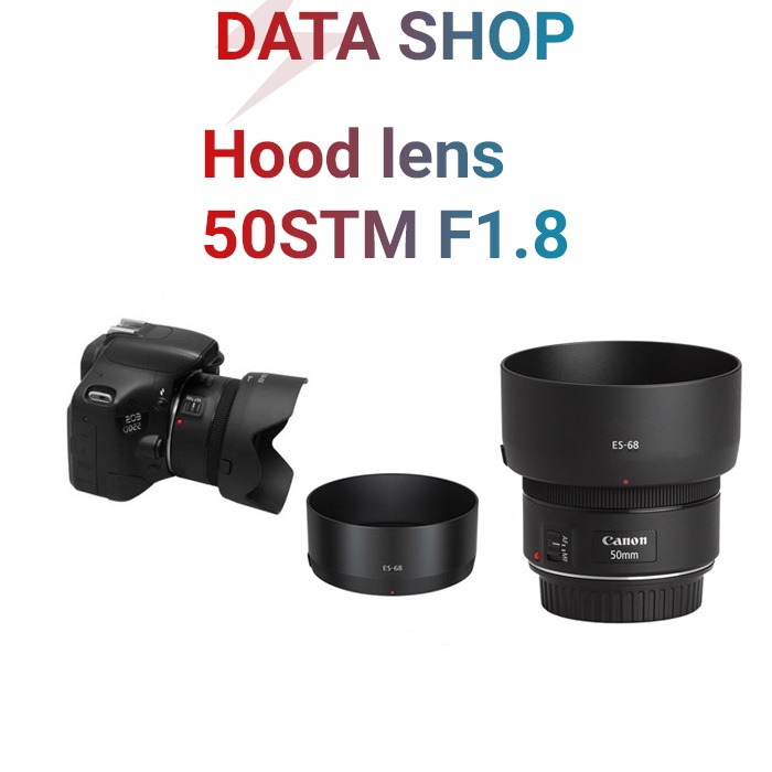 Hood ES 68 hoa sen cho lens 50STM F1.8 loa che nắng lens