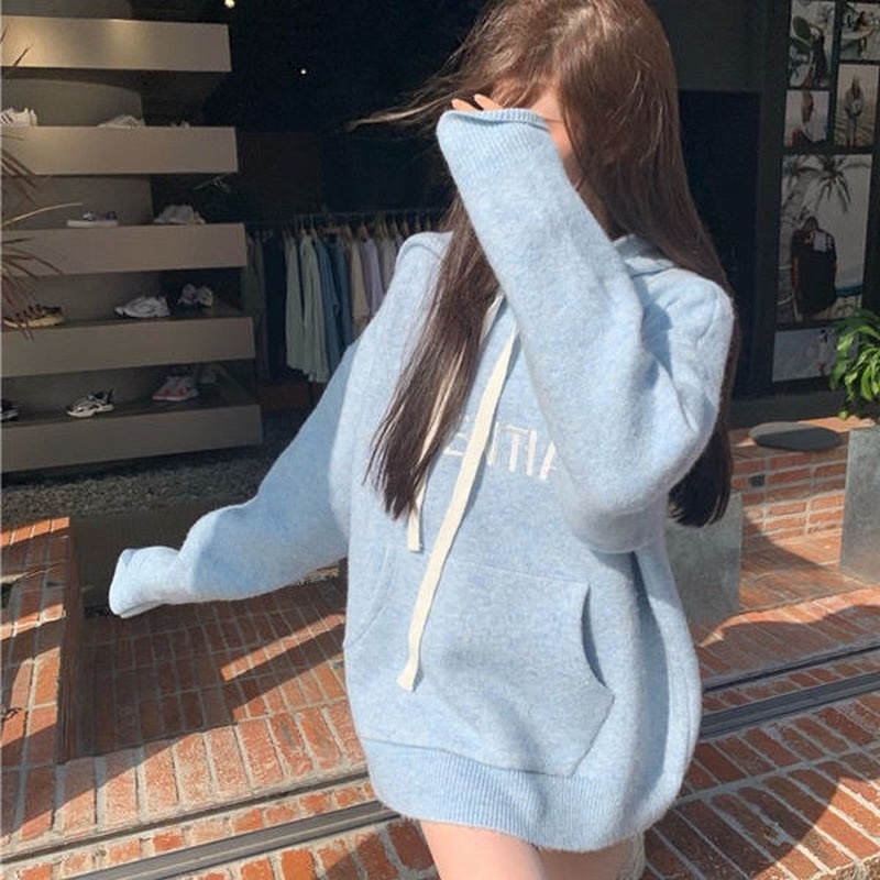 Áo hoodies nữ lót nhung thời trang thu đông mới