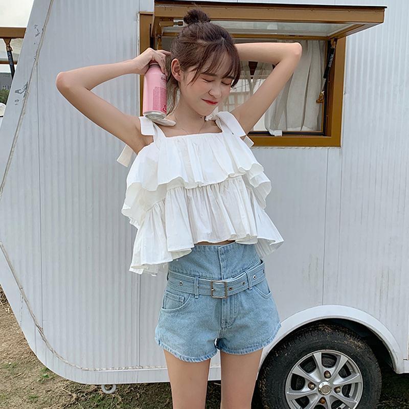 Áo Nữ Hai Dây Dáng Rộng Phong Cách Hàn Quốc Thời Trang Mùa Hè | BigBuy360 - bigbuy360.vn