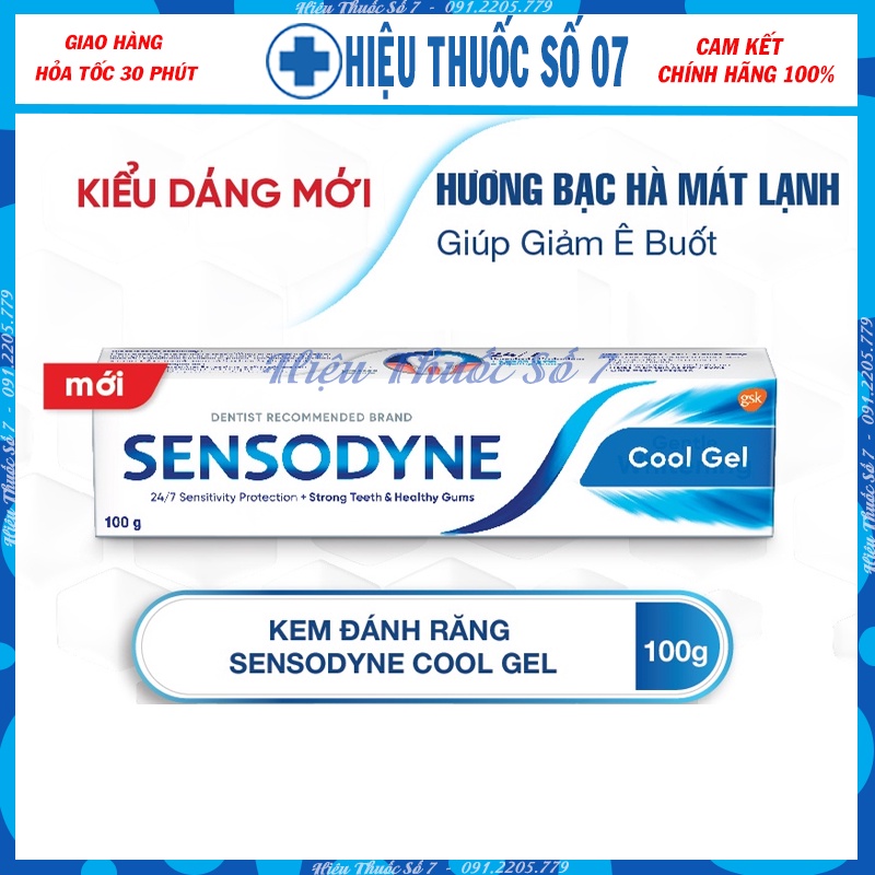 Kem đánh răng giúp giảm ê buốt SENSODYNE Cool Gel 100gr/tuýp