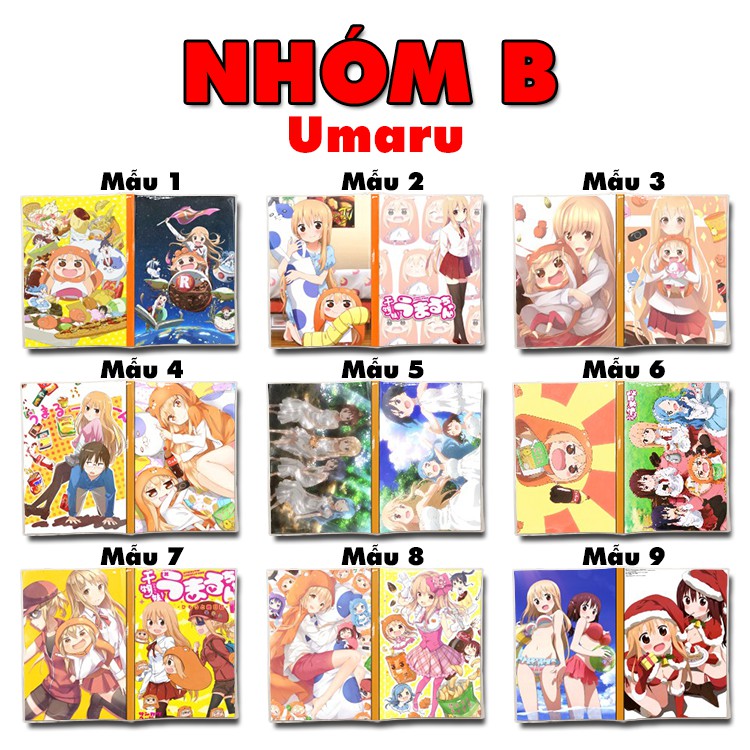 Sổ tay Anime Sakura , Umaru khổ A5 bìa in hình hoạt hình xinh xắn giấy dày có kẻ ...
