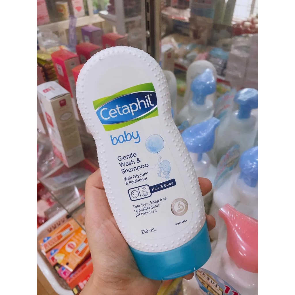 Sữa tắm gội toàn thân Cetaphil baby 230ml - Đức