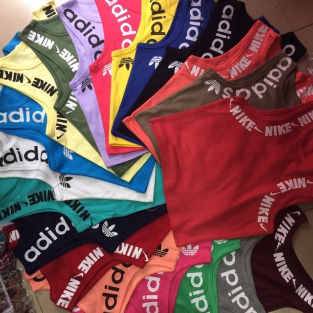 Áo ba lỗ ngược in Adidas