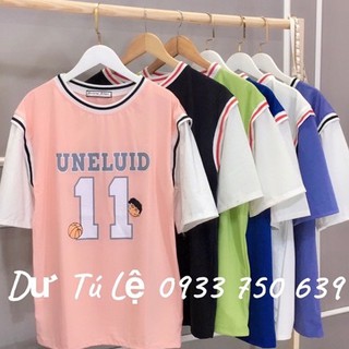 MS15 áo thun bóng rổ uneluid11 DƯ TÚ LỆ oversize tay lỡ form rộng
