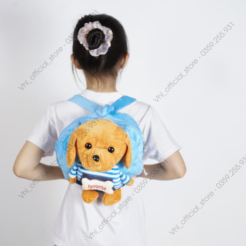 Balo Hoạt Hình chó nâu Cho Bé Mẫu Giáo- Mầm Non [1-3 Tuổi]