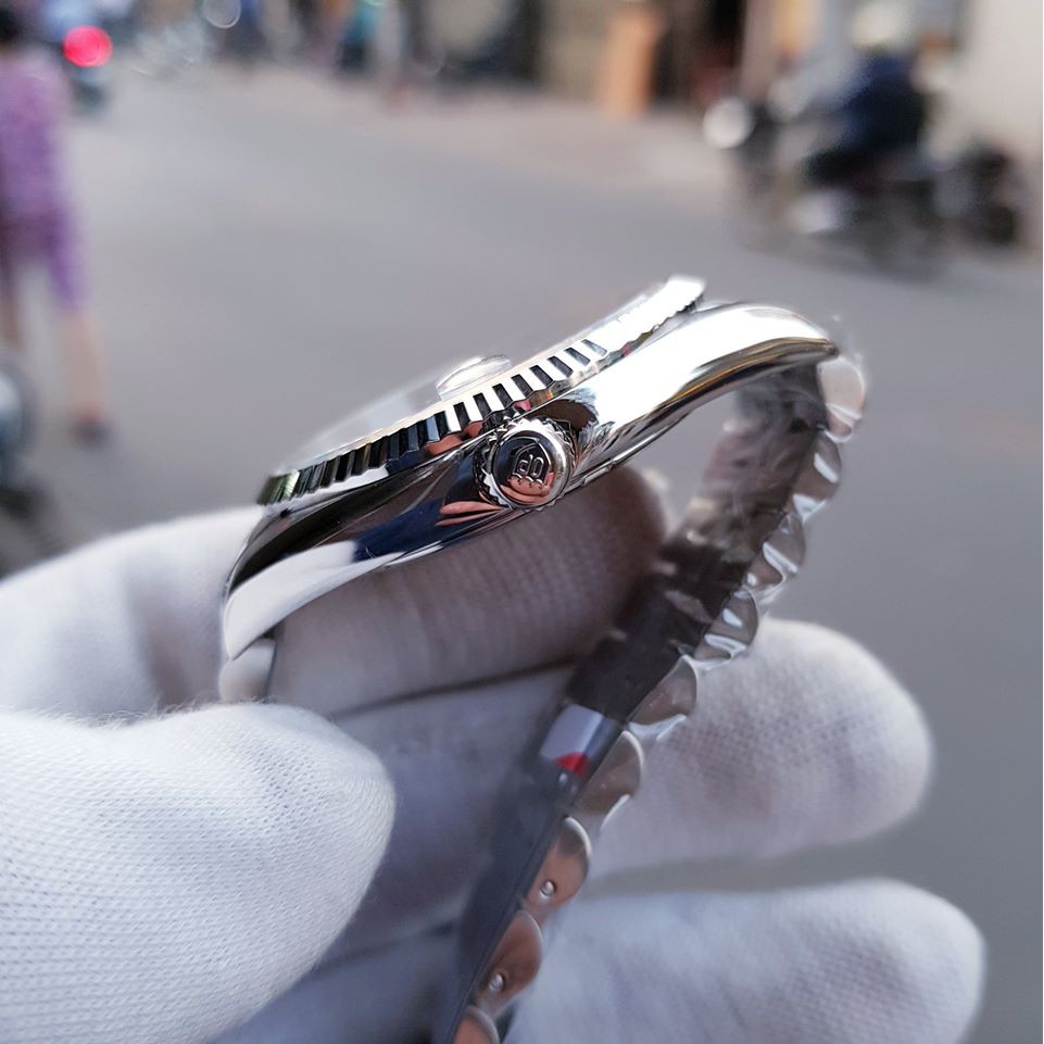 Đồng hồ đôi nam nữ dây kim loại Olym Pianus OP89322 MS / OP68322 LS mặt xanh