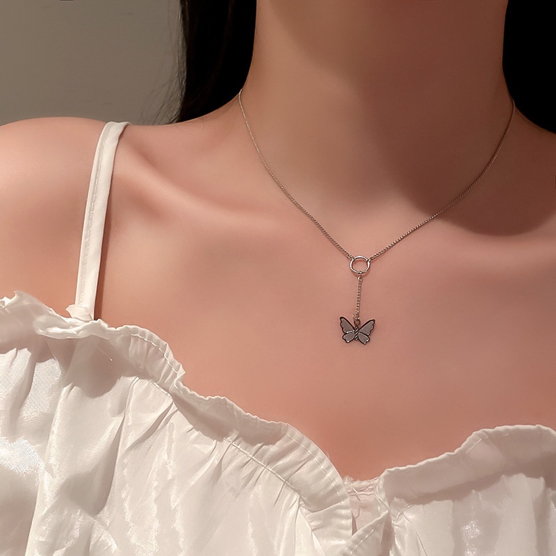 Vòng cổ mặt hình bướm thời trang Nhật Hàn 2021 tinh tế cho nữ JP1