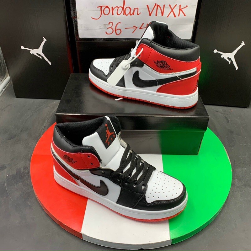 (FULL BOX) Giầy Thể Thao AIR JORDAN 1 Cao Cổ Bốn Màu Như Hình Nam Nữ