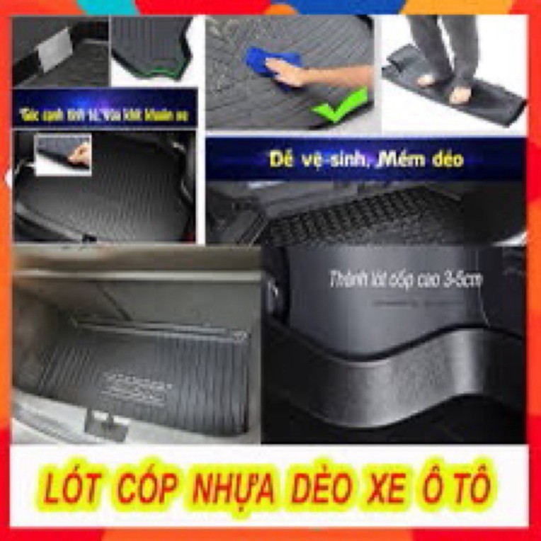 Lót Cốp Nhựa Dẻo Xe KIA MORNING 2012-2020 Đàn Hồi, Không Mùi, Chống Nước Dễ Vệ Sinh -FREE SHIP