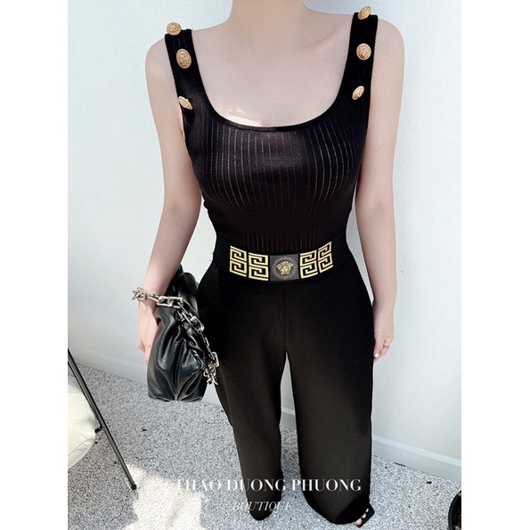 Set Versace Đính Khuy Siêu Sang