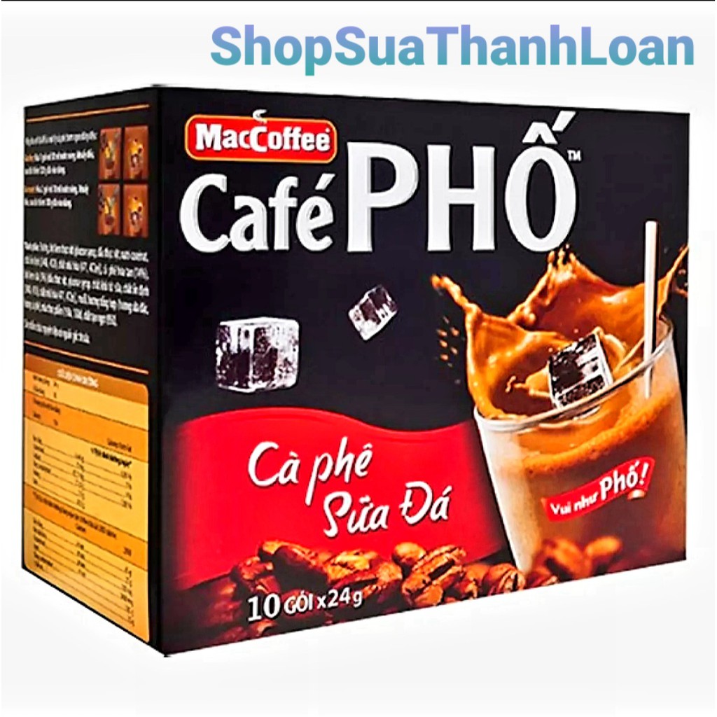 Cafe Phố Sữa - Hộp 10 gói X 24gr