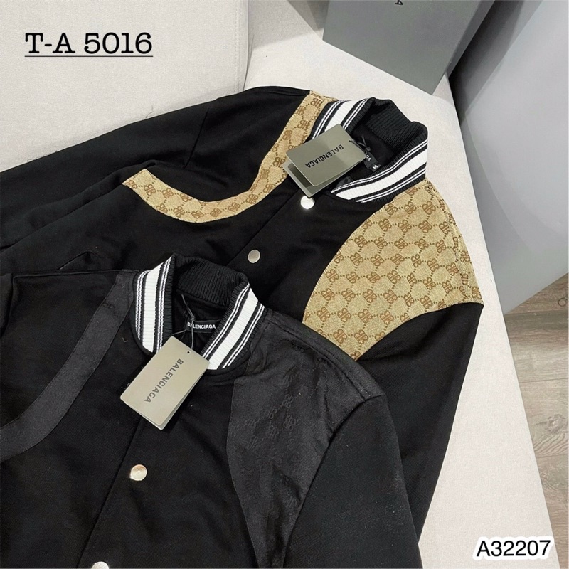 Áo Khoác Bomber Nam Balen Logo Thêu Cực Hot - Áo Nỉ Bomber Balen Logo Thêu Cao Cấp
