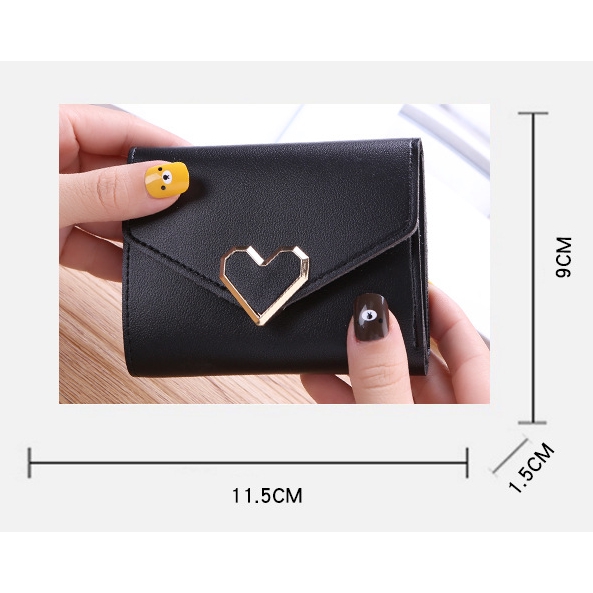 Ví nữ ngắn phôi khóa trái tim TVI5 | BigBuy360 - bigbuy360.vn