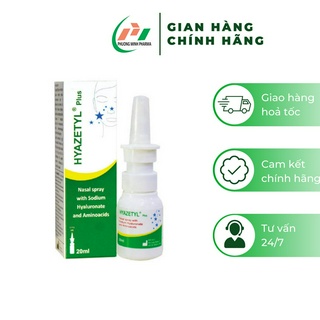 Xịt mũi Hyazetyl Plus - Chấm dứt tình trạng nghẹt mũi, giúp giữ ẩm cho mũi
