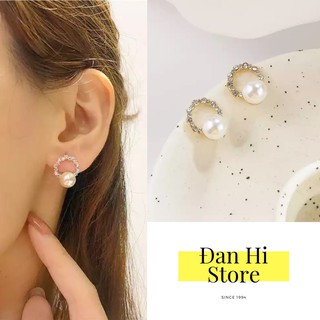 068 [Ảnh thật] Bông tai khuyên tai Glare chốt bạc 925 - danhi.store