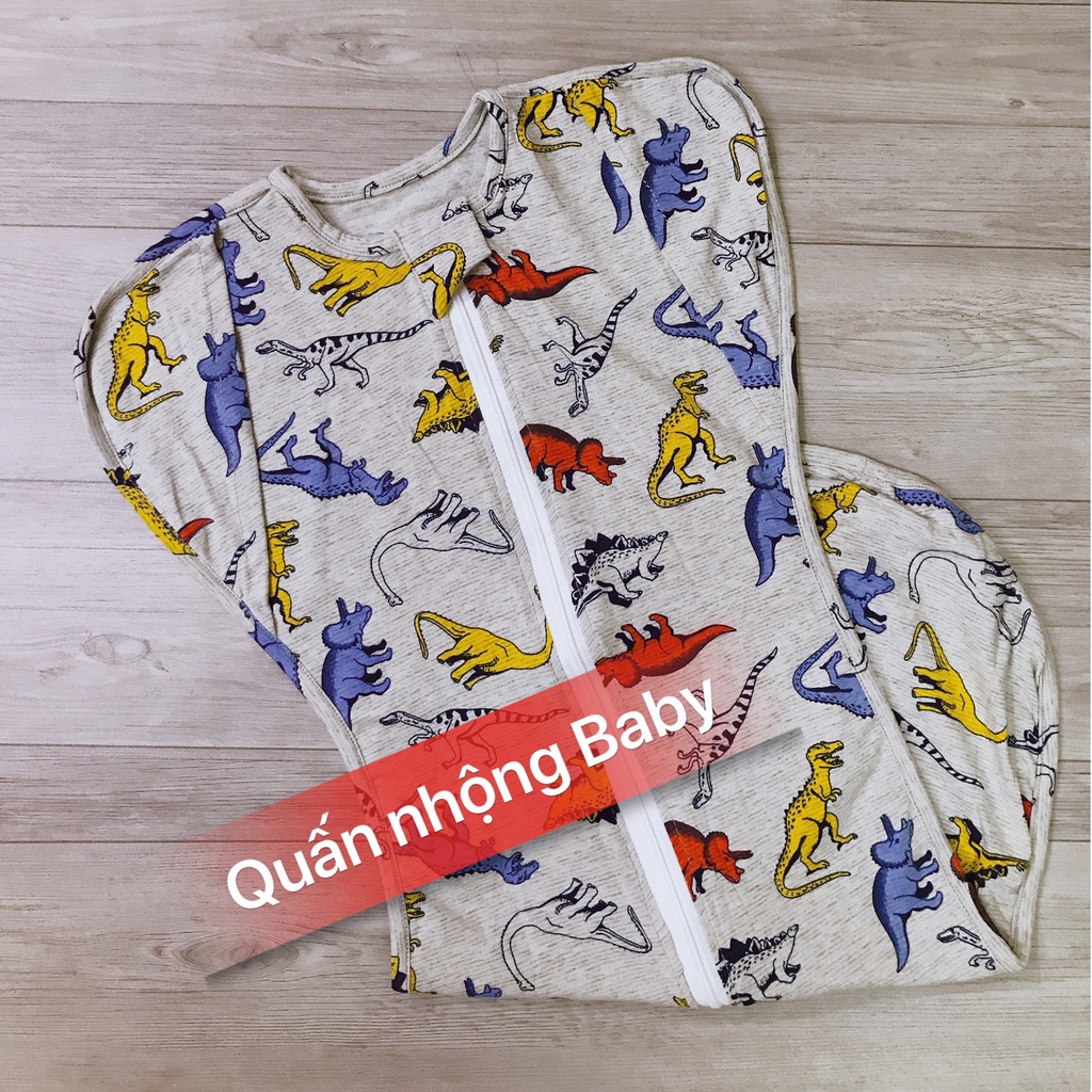 Nhộng ngủ cho bé [Hàng cao cấp - mở tay] mềm mát co giãn 4 chiều - khóa kéo 2 chiều