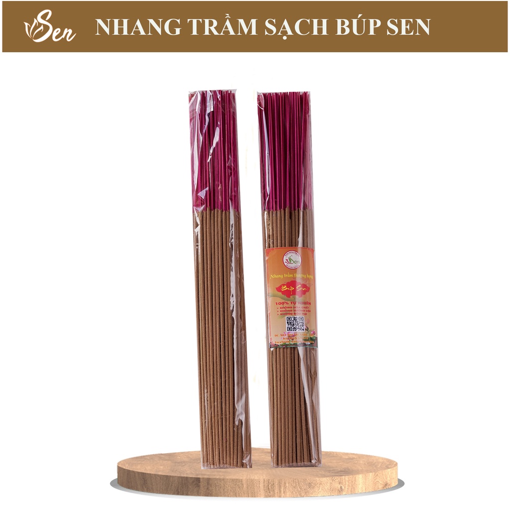 [Trầm Hương Búp Sen] Nhang Trầm thơm cao cấp Búp Sen 38cm - Trầm hương sạch tự nhiên