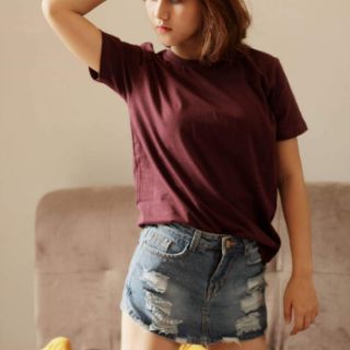 Áo thun unisex màu đỏ rượu AGE2X