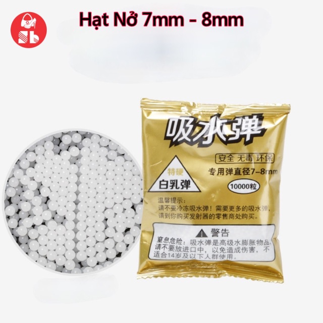 [Rẻ Vô Địch] Gói 10.000 Hạt Nở Màu GOLD 7MM 8MM Cao Cấp