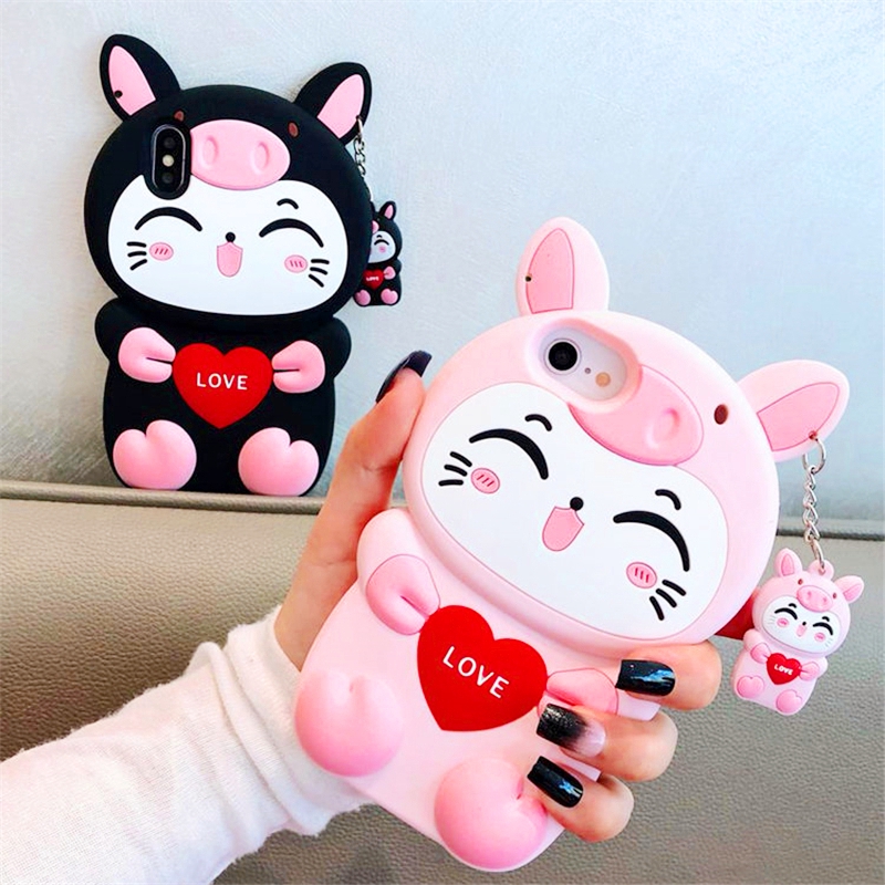 Case Huawei Y9 Y7Pro Y6Pro Y6Prime Psmart (2019) Y7 Y9 (2018) cute cartoon Cheshire Cat Soft Silicone phone casing