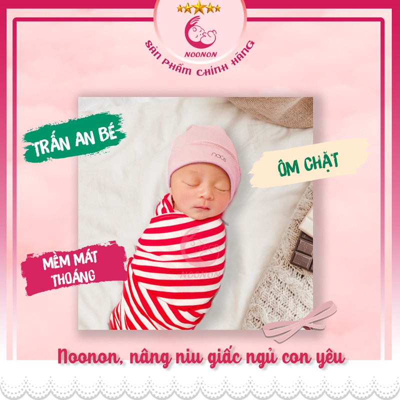 Quấn Chũn Noonon𝑭𝑹𝑬𝑬𝑺𝑯𝑰𝑷 Nhộng Chũn Giúp Bé Sơ Sinh Ngủ Ngon, Mã QC01