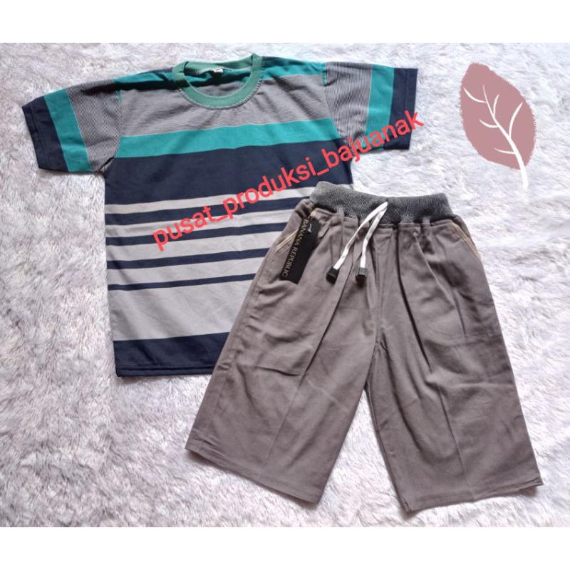 Bộ Đồ Ngắn chino Cho Bé Trai 2-10 Tuổi