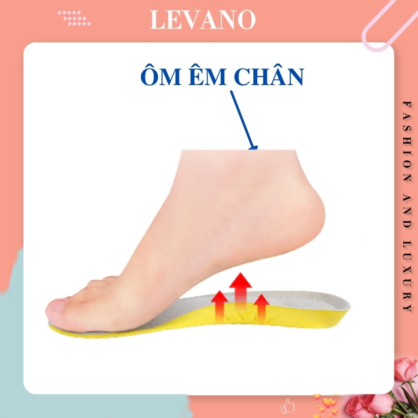 Lót giày thể thao nam nữ siêu nhẹ đàn hồi LEVANO lỗ tổ ong thoát khí giữ chân khô thoáng L007