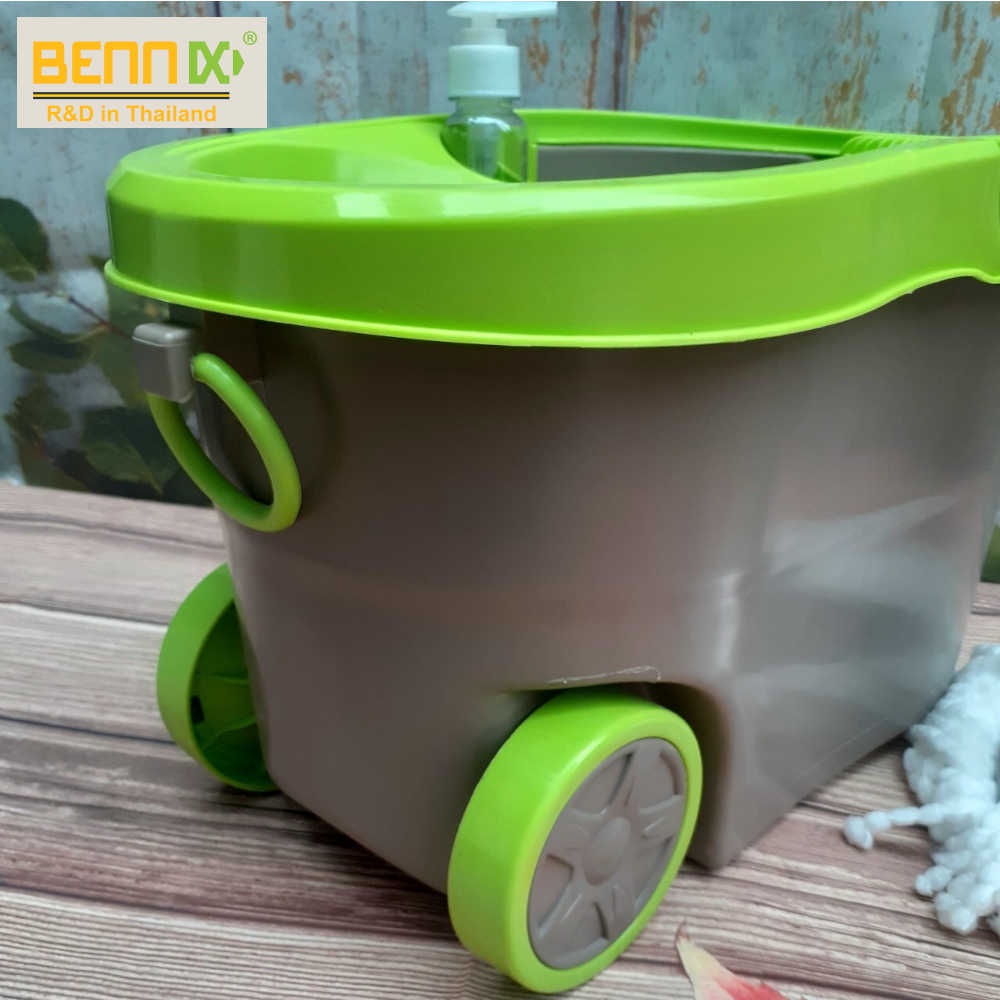 Bộ lau nhà Bennix BN-555SUPER và cán inox nhập khẩu