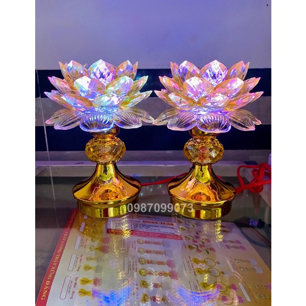 ĐÈN THỜ HOA SEN TRÁI CHÂU TC01