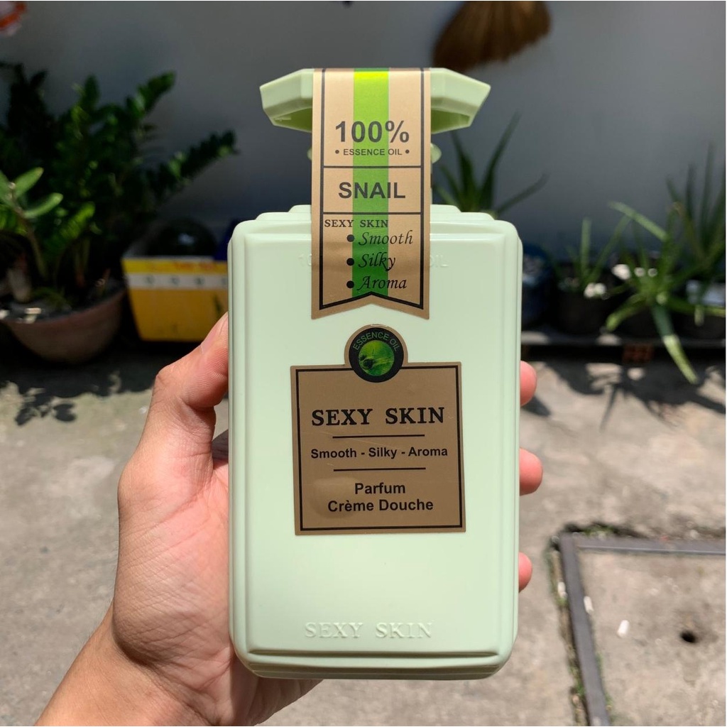 Sữa tắm hương nước hoa Pháp Sexy Skin quyến rũ 600ml, sữa tắm tinh dầu thơm