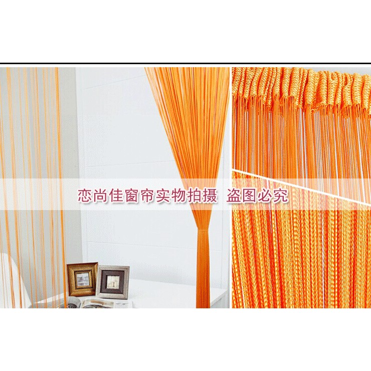 Rèm cửa sợi màu cam mật 