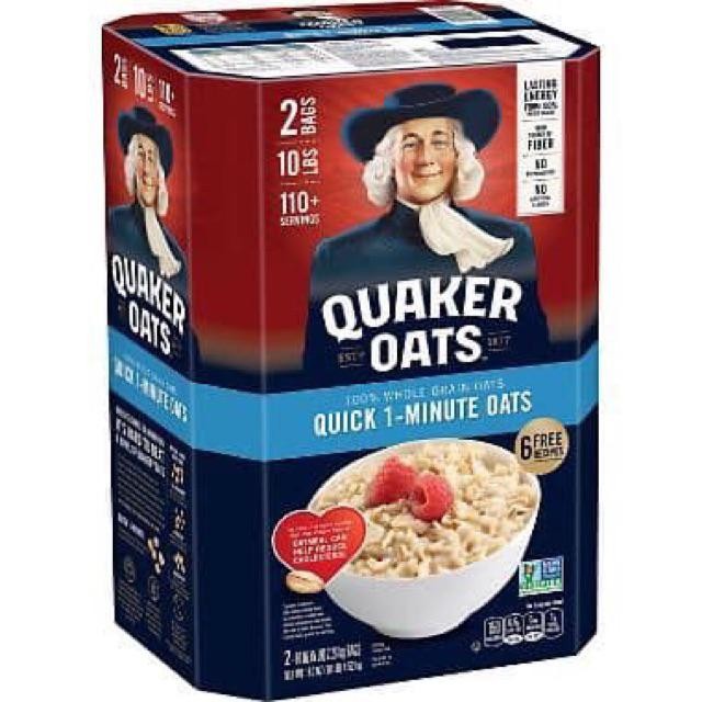 [HÀNG CHUẨN MỸ] Thùng 4,52Kg Yến Mạch Quaker Oats - Nhập Khẩu Từ Mỹ