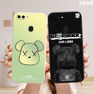 [Viền vuông][Bảo vệ camera] Ốp lưng Oppo A7 / A5s / A12 / A12s in hình Kaws và Bearbrick