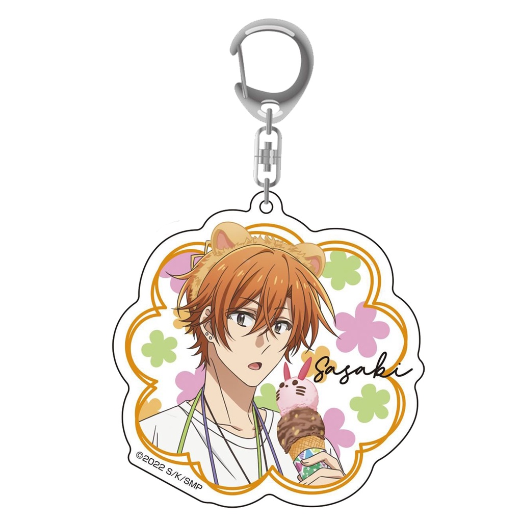 Móc khóa IN HÌNH Sasaki và Miyano xinh xắn anime chibi