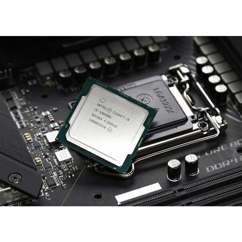 CPU BỘ VI XỬ LÝ INTEL CORE I5-10600K 12M, 4.1GHZ TURBO 4.8GHZ CORE 6/12 BOX CTY NEW