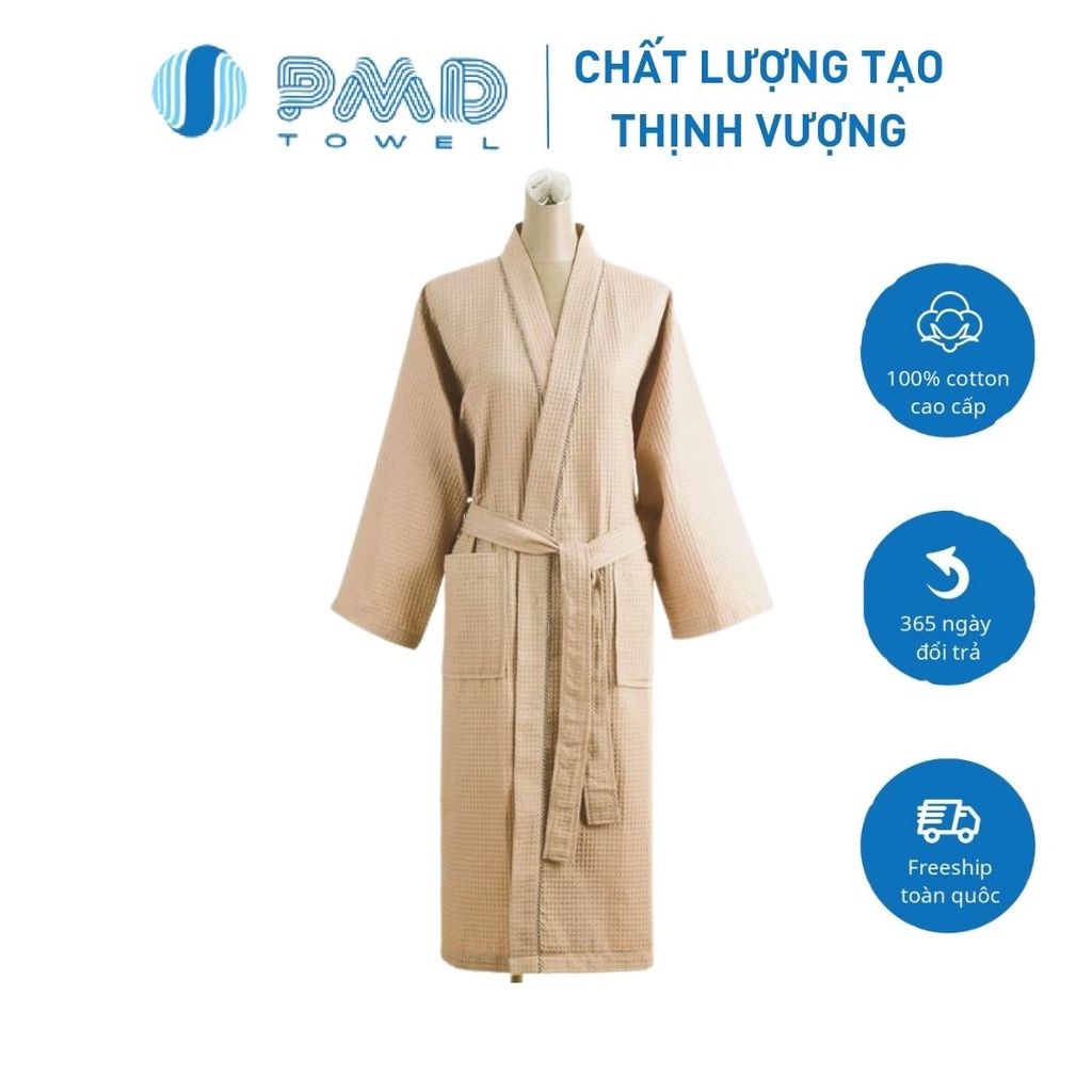 Áo choàng tắm khách sạn tổ ong cao cấp,cotton 100%_thấm nước tốt_êm ái_ấm áp về mùa đông_thoáng khí mùa hè_sang trọng