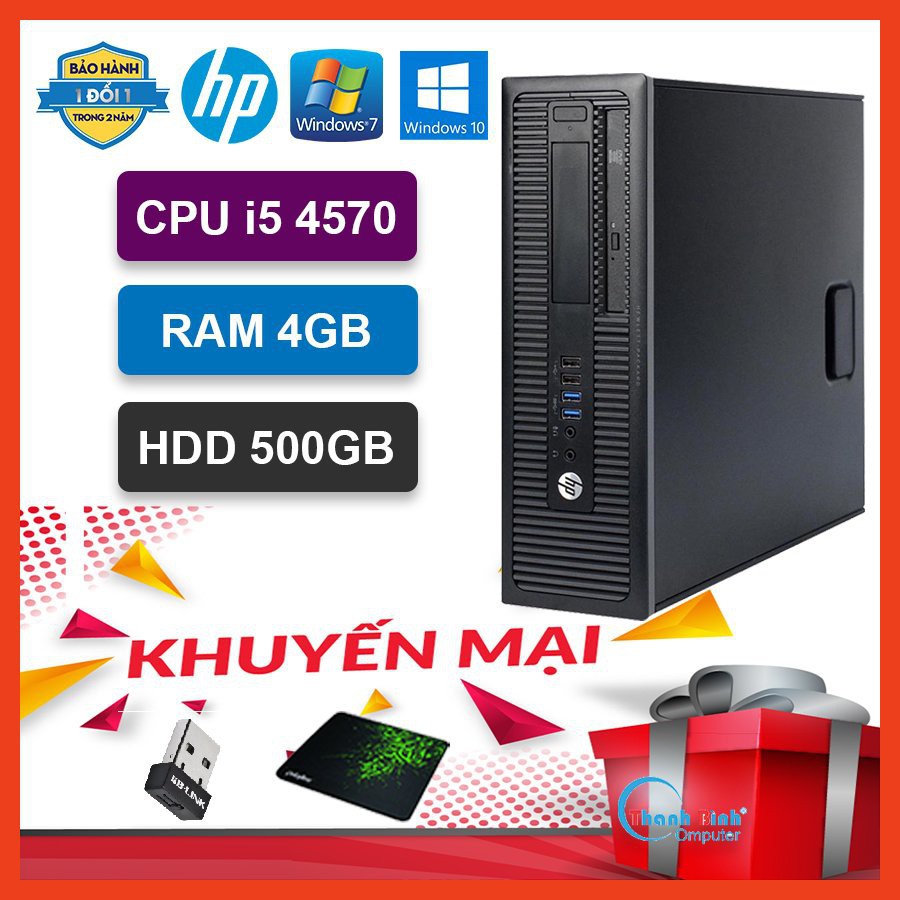 Cây Máy Tính Để Bàn ThanhBinhPC Máy Tính Đồng Bộ Giá Rẻ -HP ProDesk 400G1 ( I5 4570/4G/500G ) - Bảo Hành 12 Tháng.