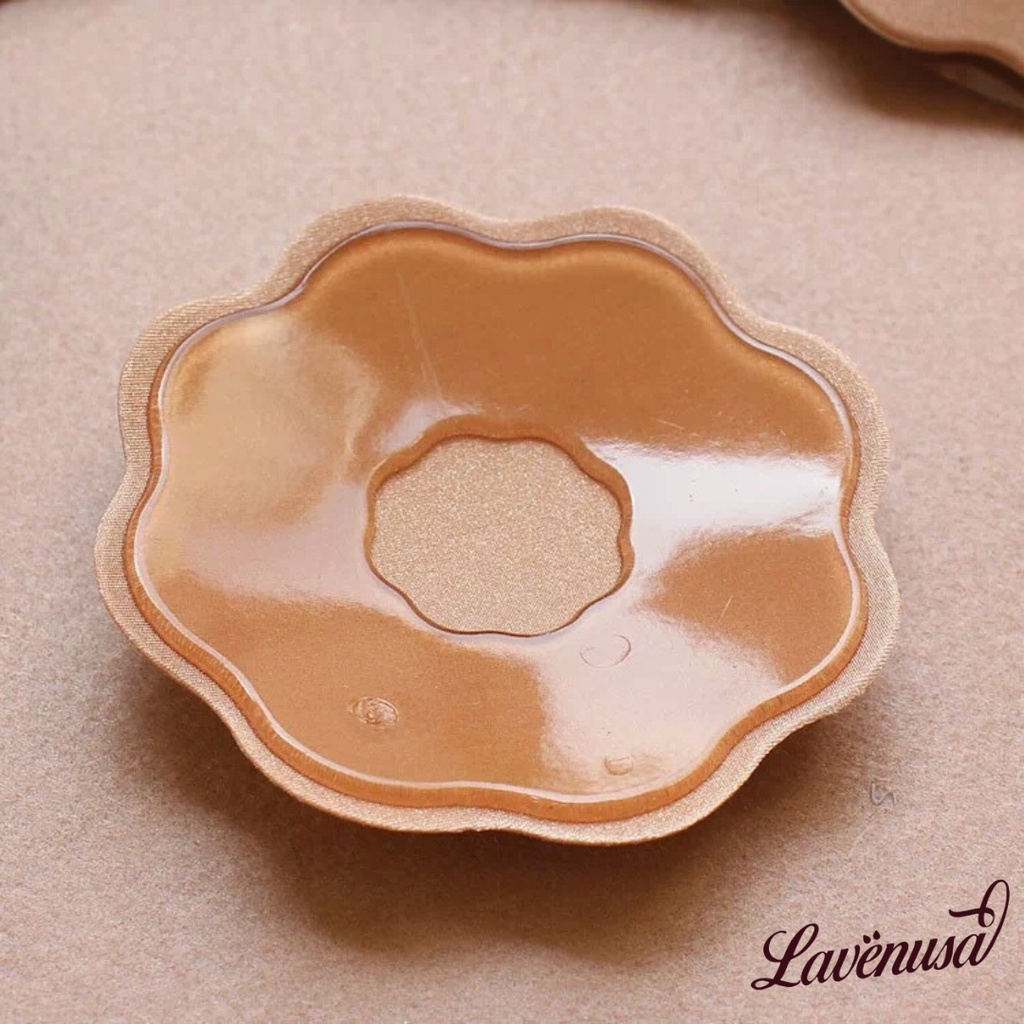 Miếng dán ngực hình hoa chất vải lụa chống thấm nước mềm mại LAVENUSA AL76