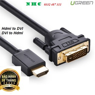 Cáp HDMI sang DVI 24+1 cao cấp UGREEN 11150 - Hàng chính hãng cao cấp