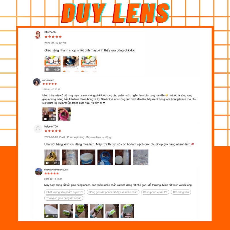 Máy rửa vệ sinh lens tự động rung sóng âm - Máy làm sạch kính áp tròng chính hãng