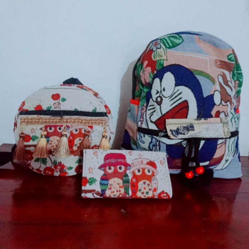 Combo balo to + balo nhỏ  + ví 130k