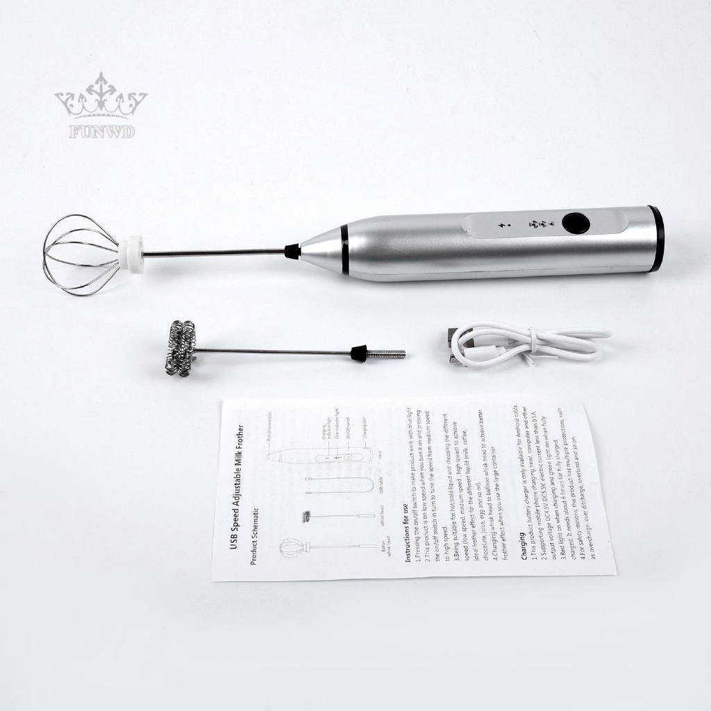 Máy Tạo Bọt Sữa Cà Phê Cầm Tay Sạc Usb
