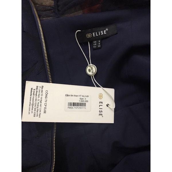 Váy gấm elise xanh